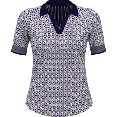 Women's Chev Geo 1/2 Sleeve Polo