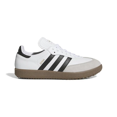 Men's Samba Golf Spiked Shoe - White/Black