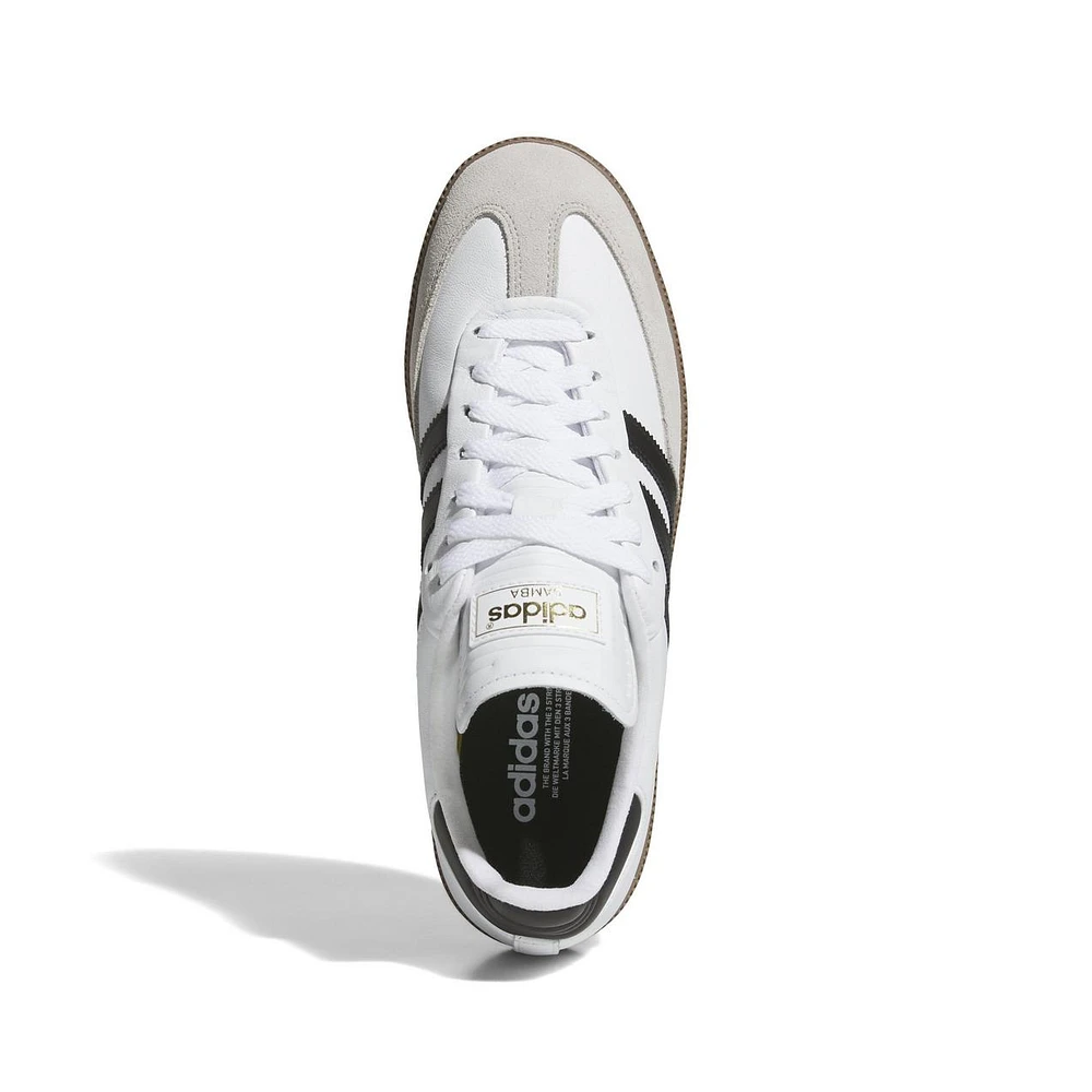 Men's Samba Golf Spiked Shoe - White/Black