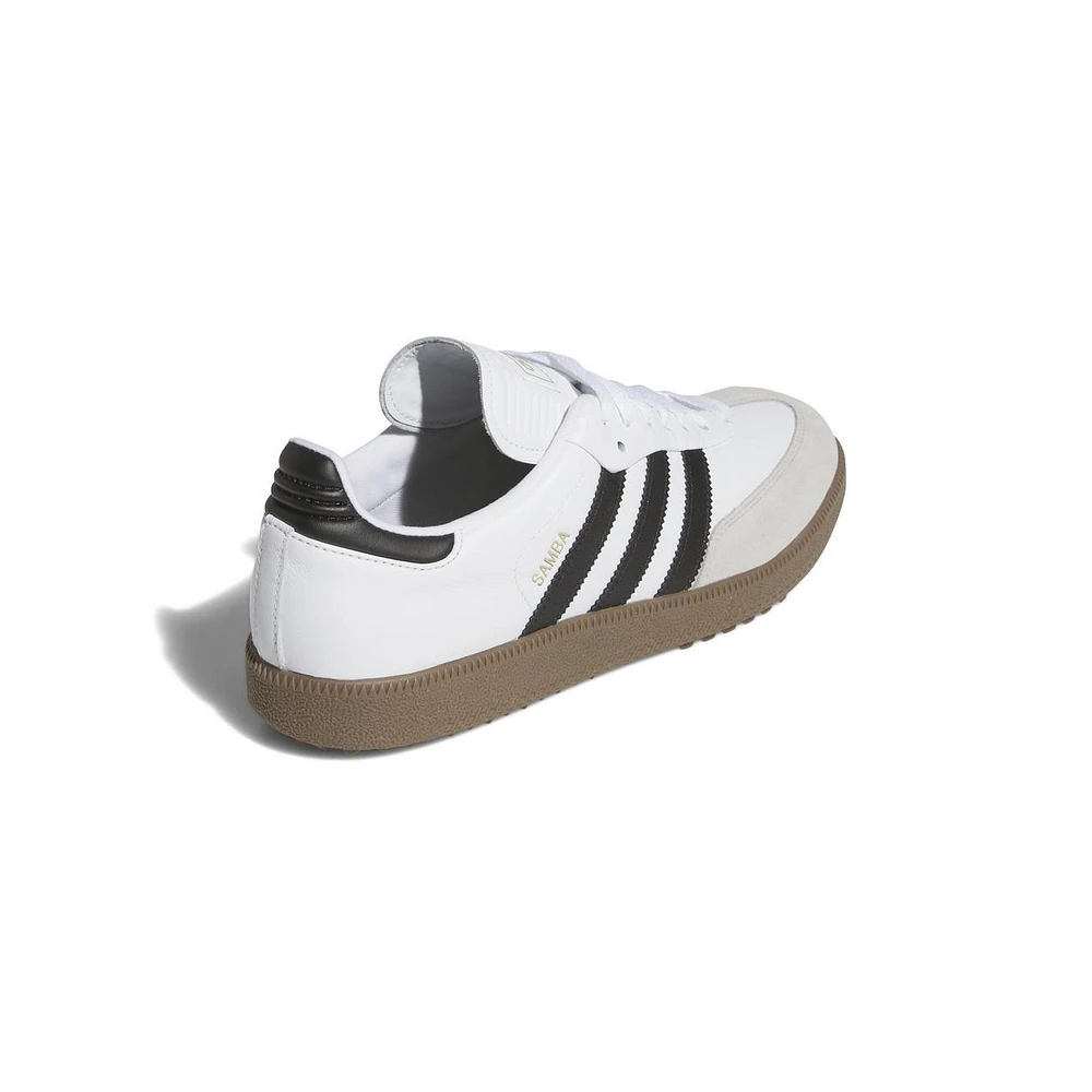 Men's Samba Golf Spiked Shoe - White/Black