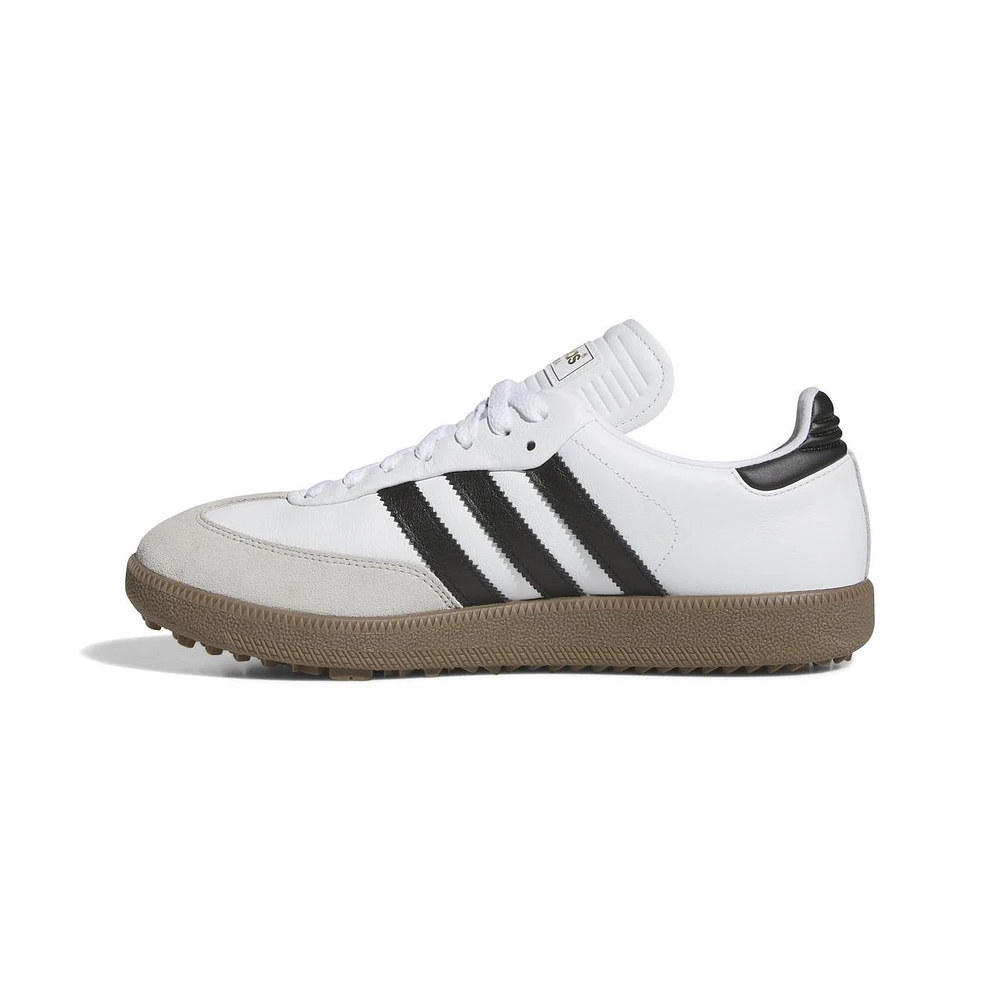 Men's Samba Golf Spiked Shoe - White/Black
