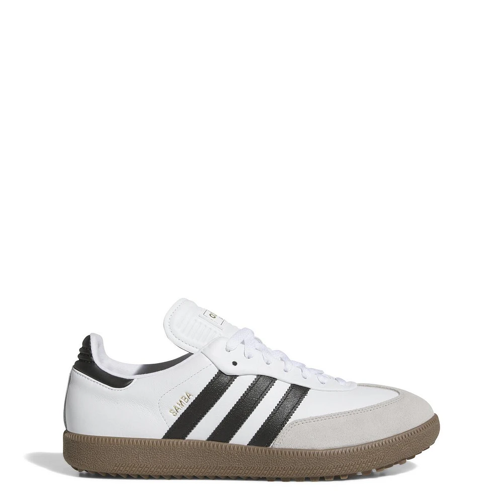 Men's Samba Golf Spiked Shoe - White/Black