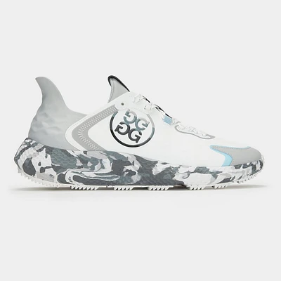 Men's MG4X2 T.P.U. Camo Sole Spikeless Golf Shoe - White/Grey