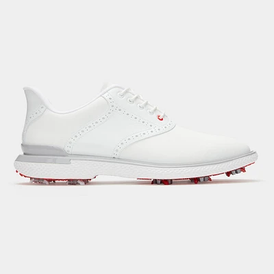 Men's Gallivan2r G/LOCK T.P.U. Saddle Spiked Golf Shoe - White/Grey