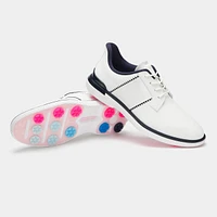 Women's Gallivan2r T.P.U. Side Stripe Kiltie Spikeless Golf Shoe - White/Navy