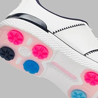 Women's Gallivan2r T.P.U. Side Stripe Kiltie Spikeless Golf Shoe - White/Navy