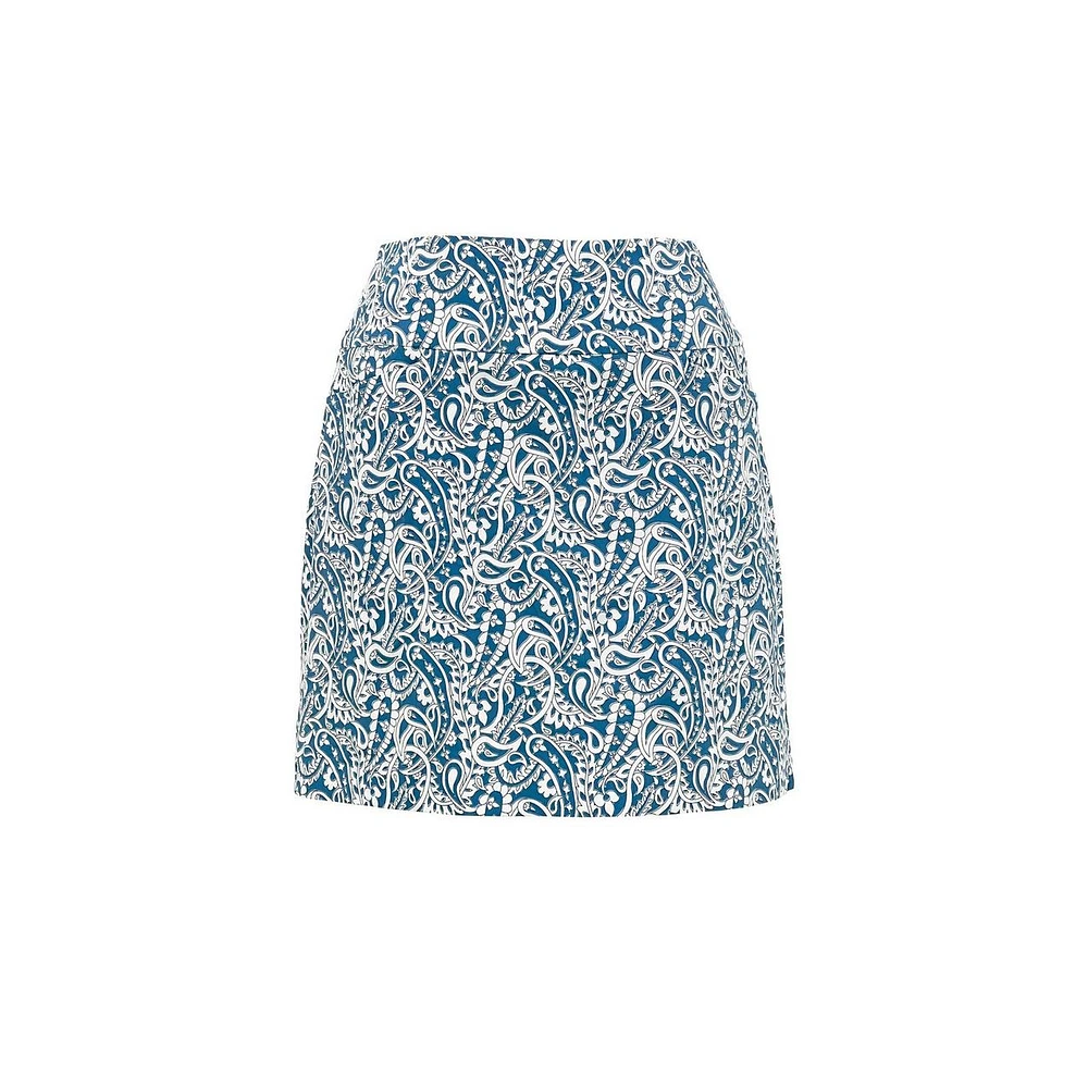 Women's Techno Printed 18 Inch Skort