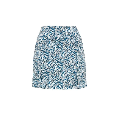 Women's Techno Printed 18 Inch Skort