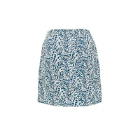 Women's Techno Printed 18 Inch Skort