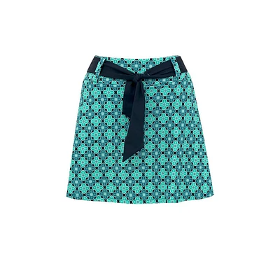 Women's Tile Print 16 Inch Skort