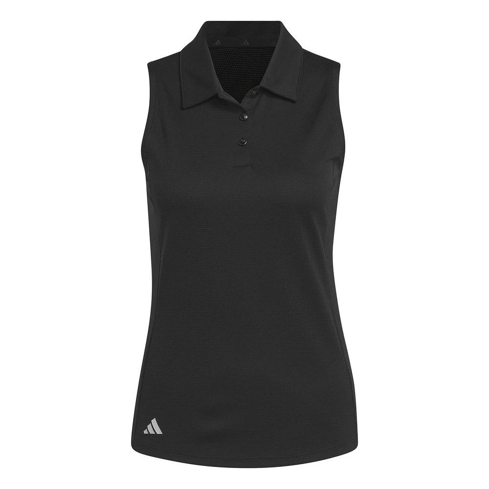 Women's Texture Sleeveless Polo