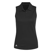 Women's Texture Sleeveless Polo