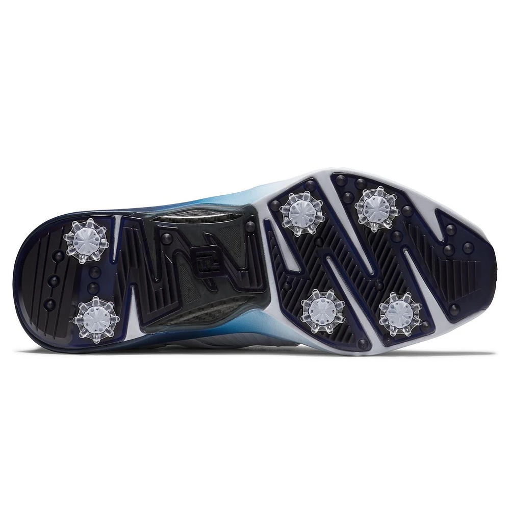 Men's Hyperflex Carbon Spiked Golf Shoe - White/Blue