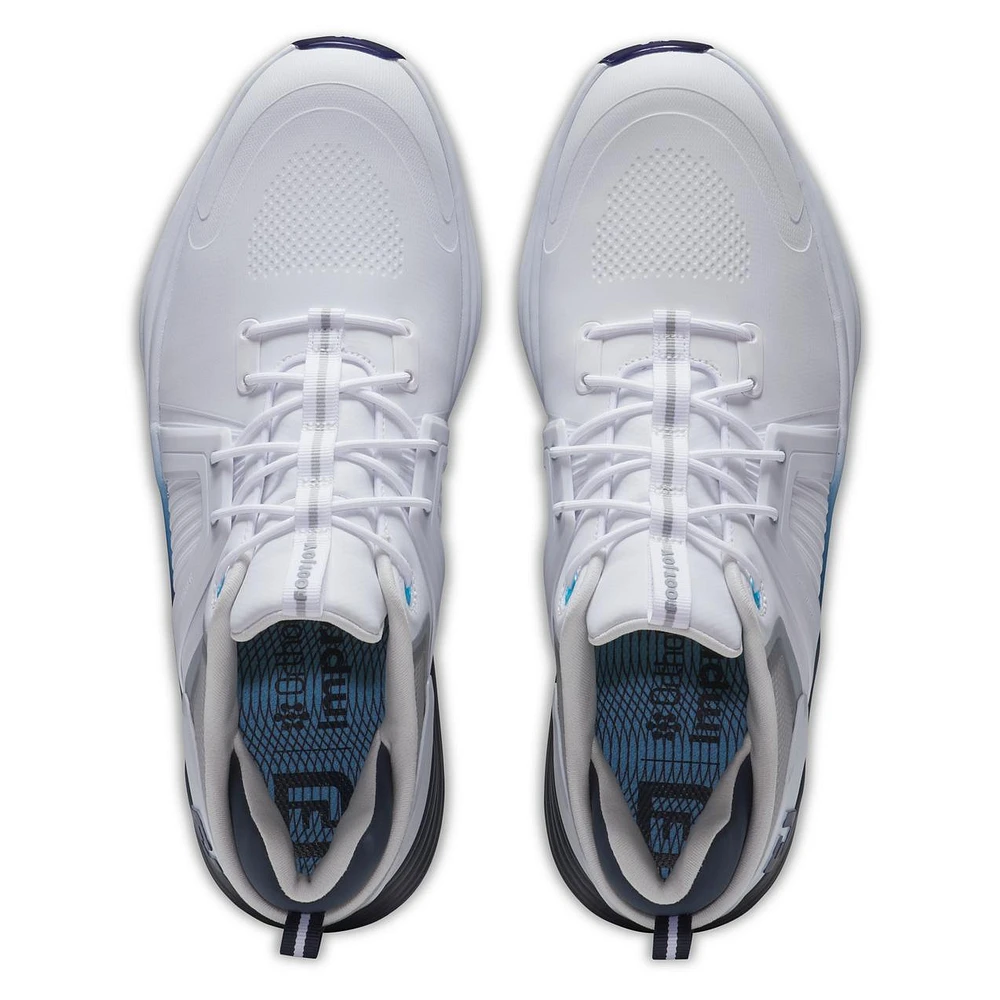 Men's Hyperflex Carbon Spiked Golf Shoe - White/Blue