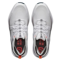 Men's Hyperflex Spiked Golf Shoe - White/Grey/Red