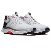 Men's Hyperflex Spiked Golf Shoe - White/Grey/Red
