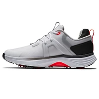 Men's Hyperflex Spiked Golf Shoe - White/Grey/Red