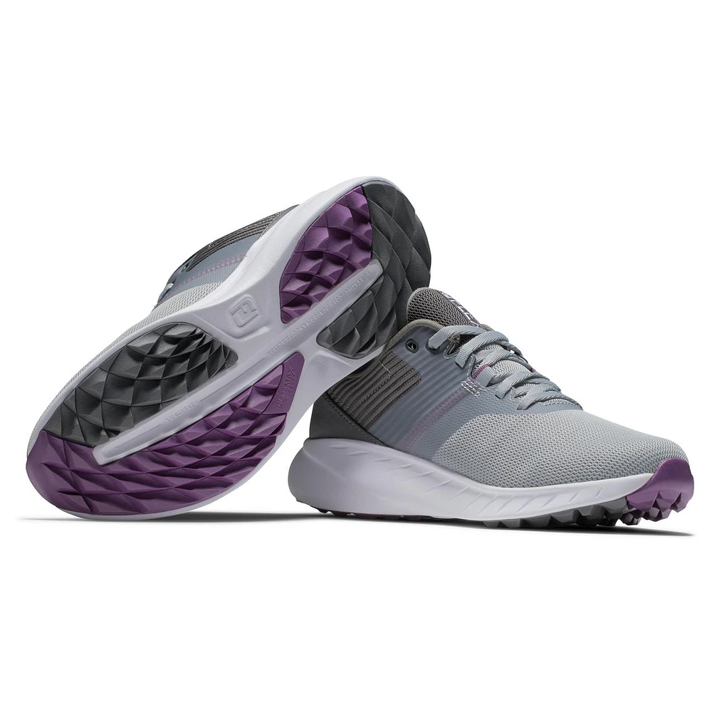 Women's Flex Spikeless Golf Shoe - Grey/Purple