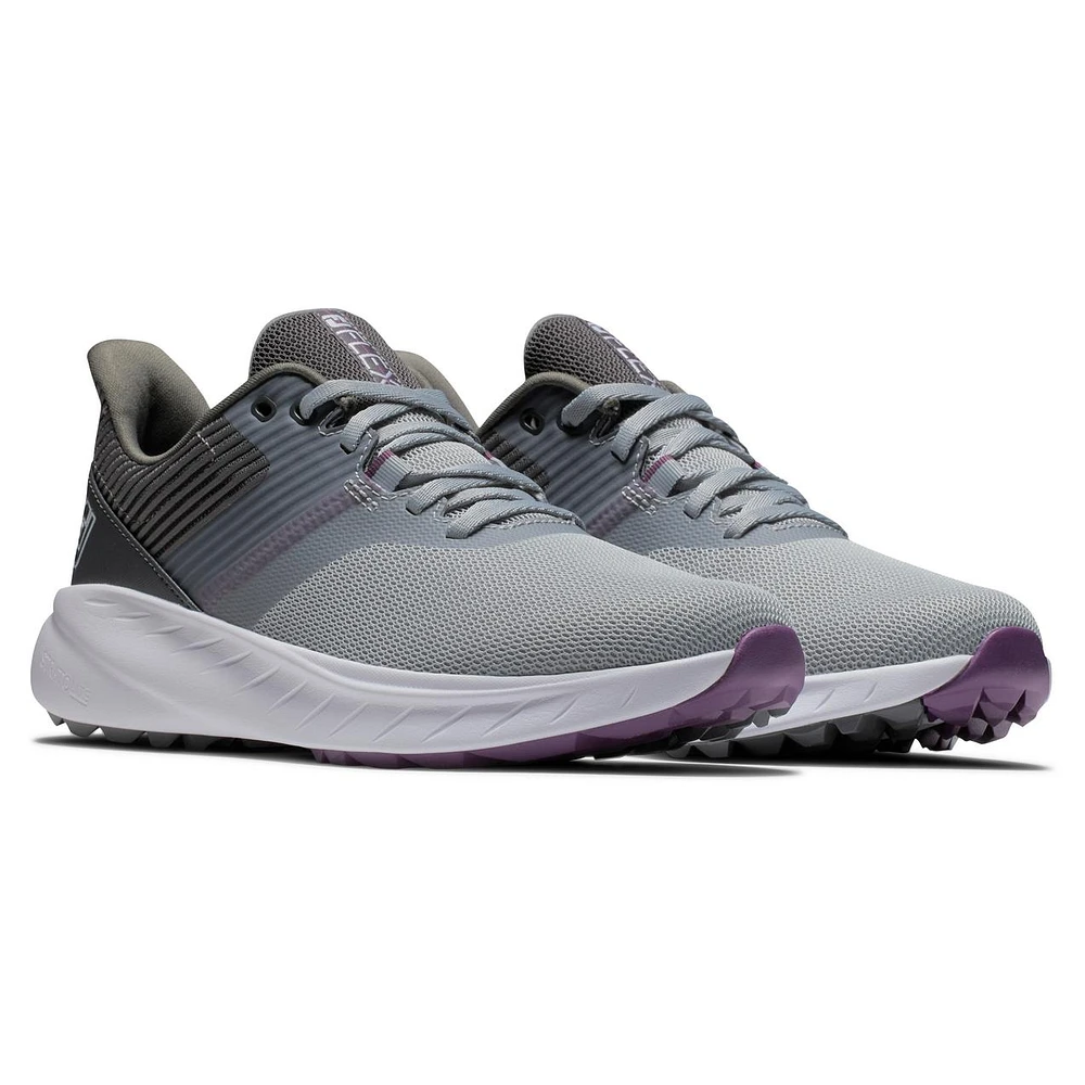 Women's Flex Spikeless Golf Shoe - Grey/Purple