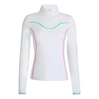 Women's Double Knit Contrast 1/4 Zip Midlayer