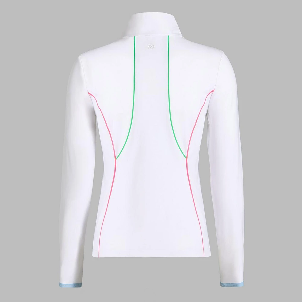 Women's Double Knit Contrast 1/4 Zip Midlayer