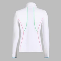 Women's Double Knit Contrast 1/4 Zip Midlayer