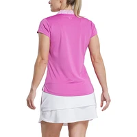 Women's Printed Cap Sleeve Polo