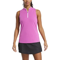 Women's 1/4 Zip Sleeveless Top
