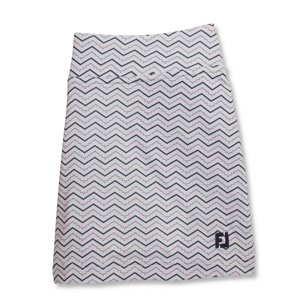 Girl's Chevron Dot Print Skort
