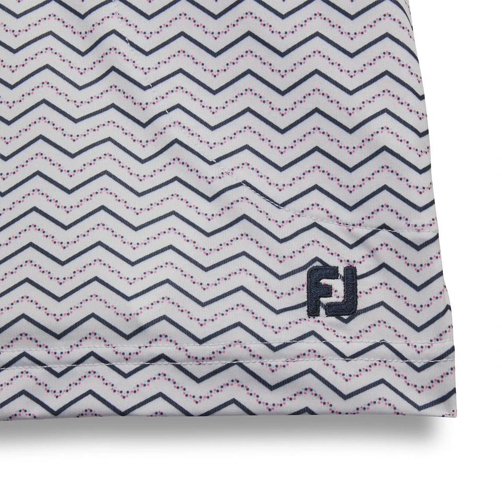 Girl's Chevron Dot Print Skort