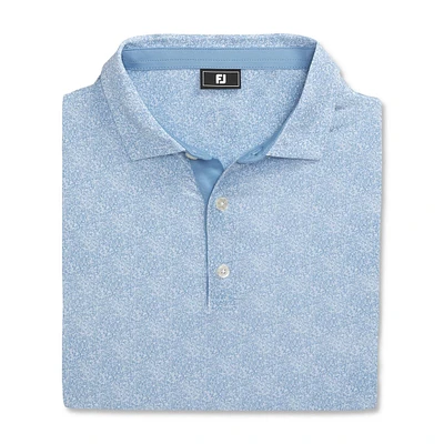 Boy's Speckle Print Short Sleeve Polo
