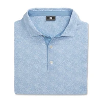 Boy's Speckle Print Short Sleeve Polo