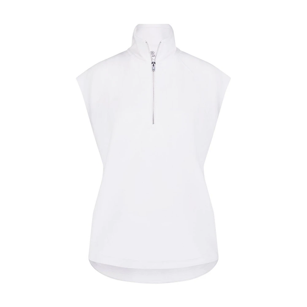 Women's Zip Pullover Sleeveless Top