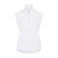 Women's Zip Pullover Sleeveless Top