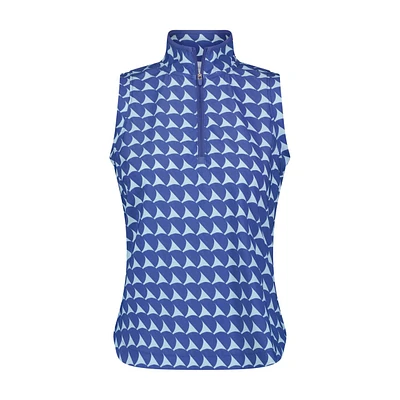 Women's Printed Essential Sleeveless Polo