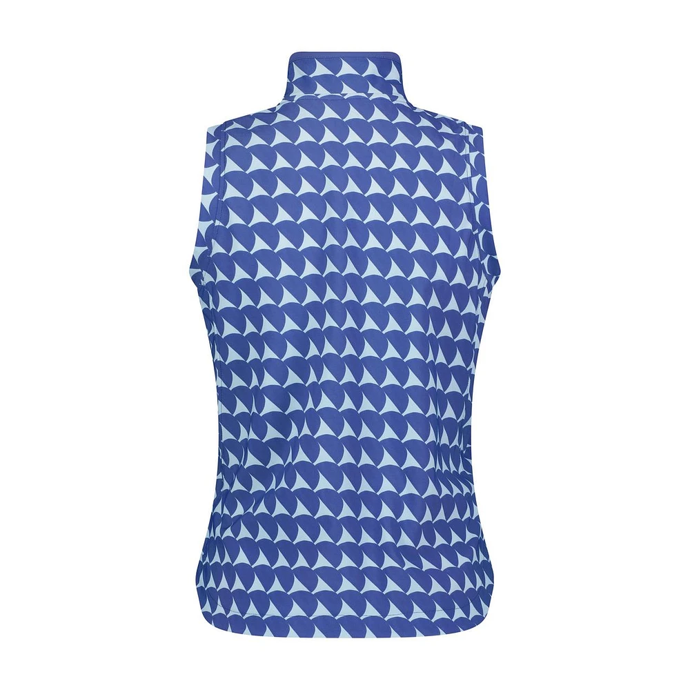 Women's Printed Essential Sleeveless Polo
