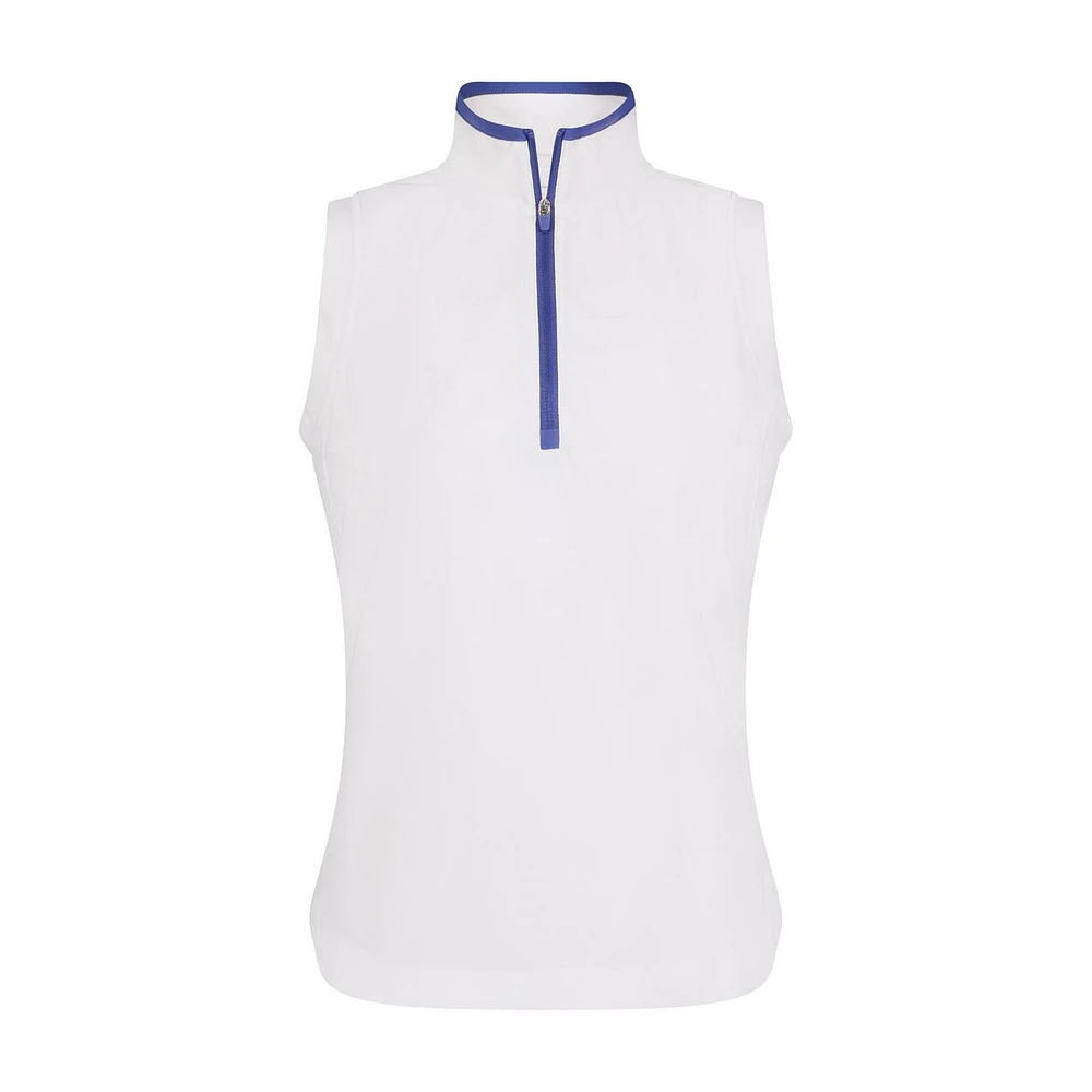 Women's Solid Essential Sleeveless Polo