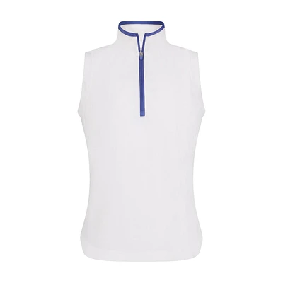 Women's Solid Essential Sleeveless Polo