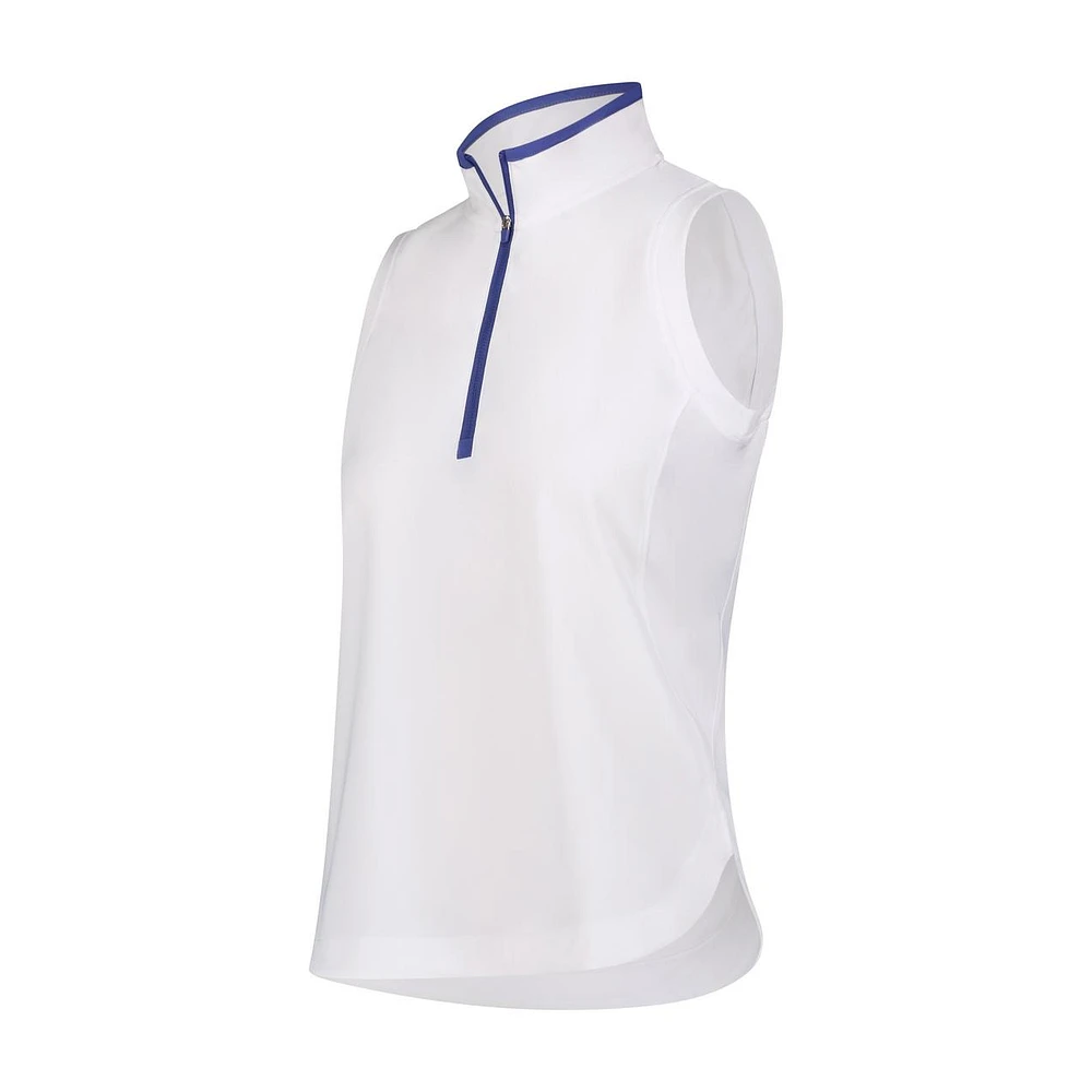 Women's Solid Essential Sleeveless Polo