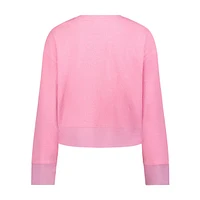 Women's Textured Powermesh Crop Pullover