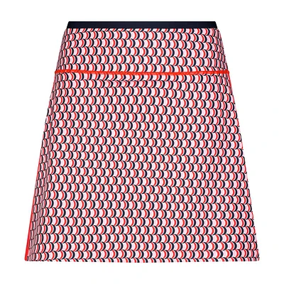 Women's Printed Tee Off Tipped Skort
