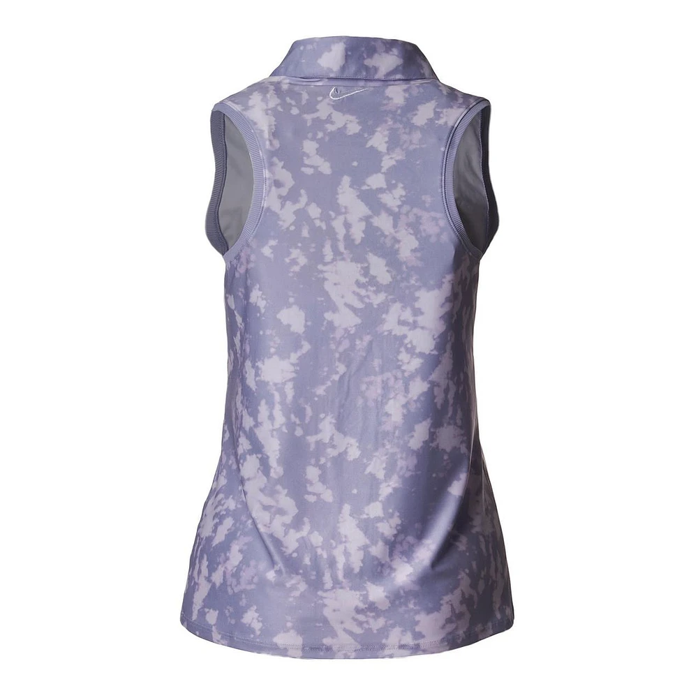 Women's Dri-Fit Victory Print Sleevless Polo