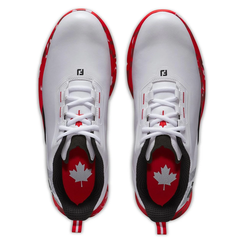 Men's Canada Fuel Spikeless Golf Shoe - White/Red