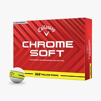 Chrome Soft Golf Balls - 360 Stripe