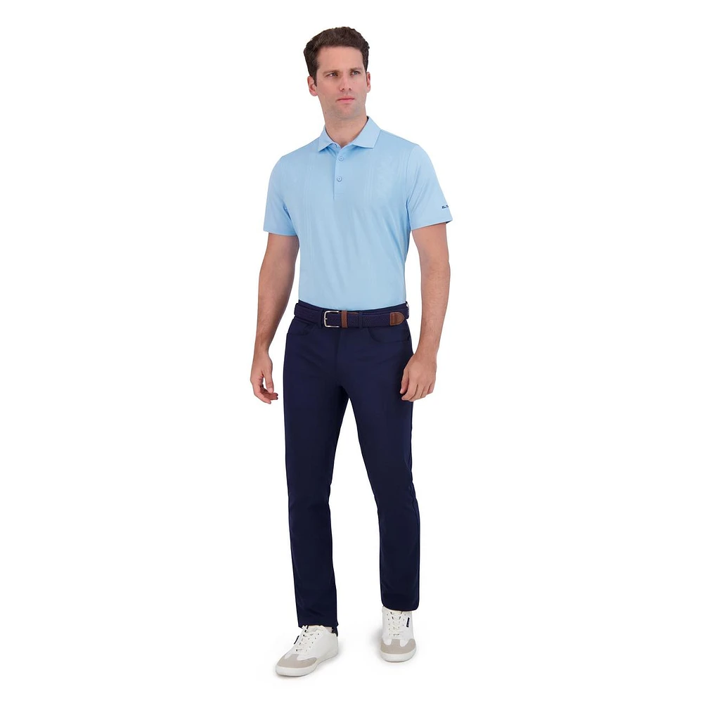 Men's Tonal Diamond Jacquard Tech Jersey SF Short Sleeve Shirt