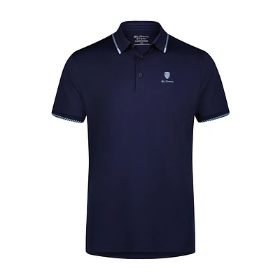 Men's Checker Rib Tech Pique Short Sleeve Shirt