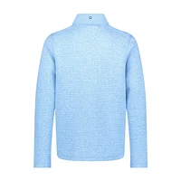 Men's Quilted Double-Knit Mix Media Pullover