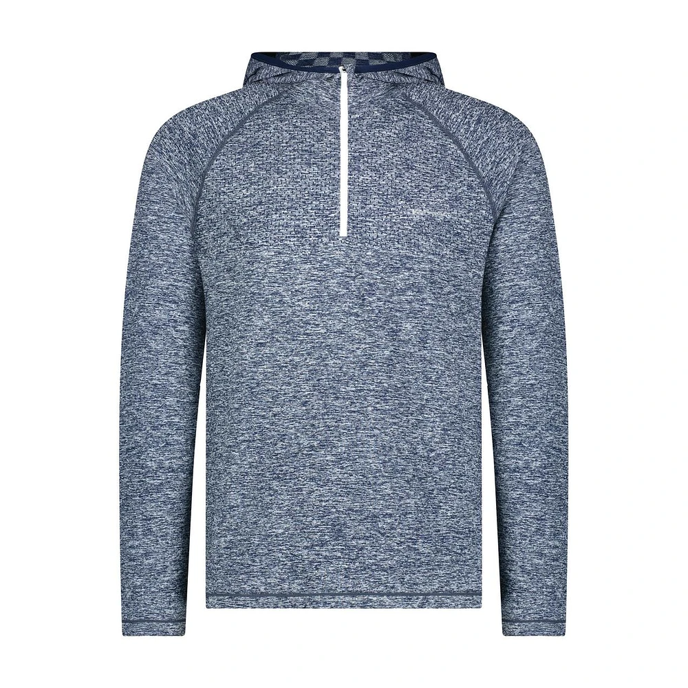 Men's Seamless Knit 1/4 Zip Hoodie