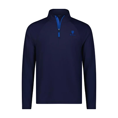 Men's Solid Pique 1/4 Zip Pullover