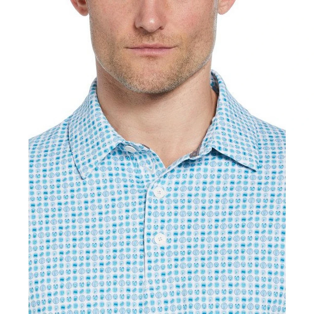 Men's 18th Hole Food Print Short Sleeve Polo